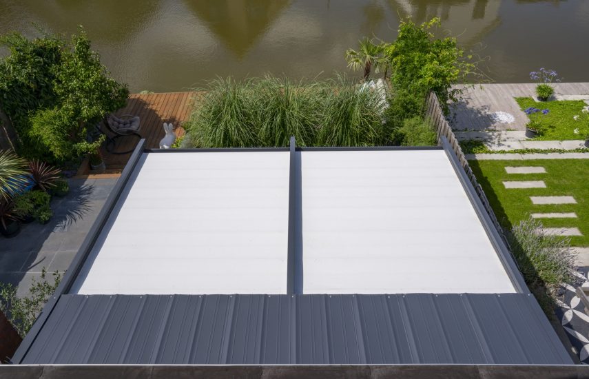 Aluminium Pergola PVC-Faltdach